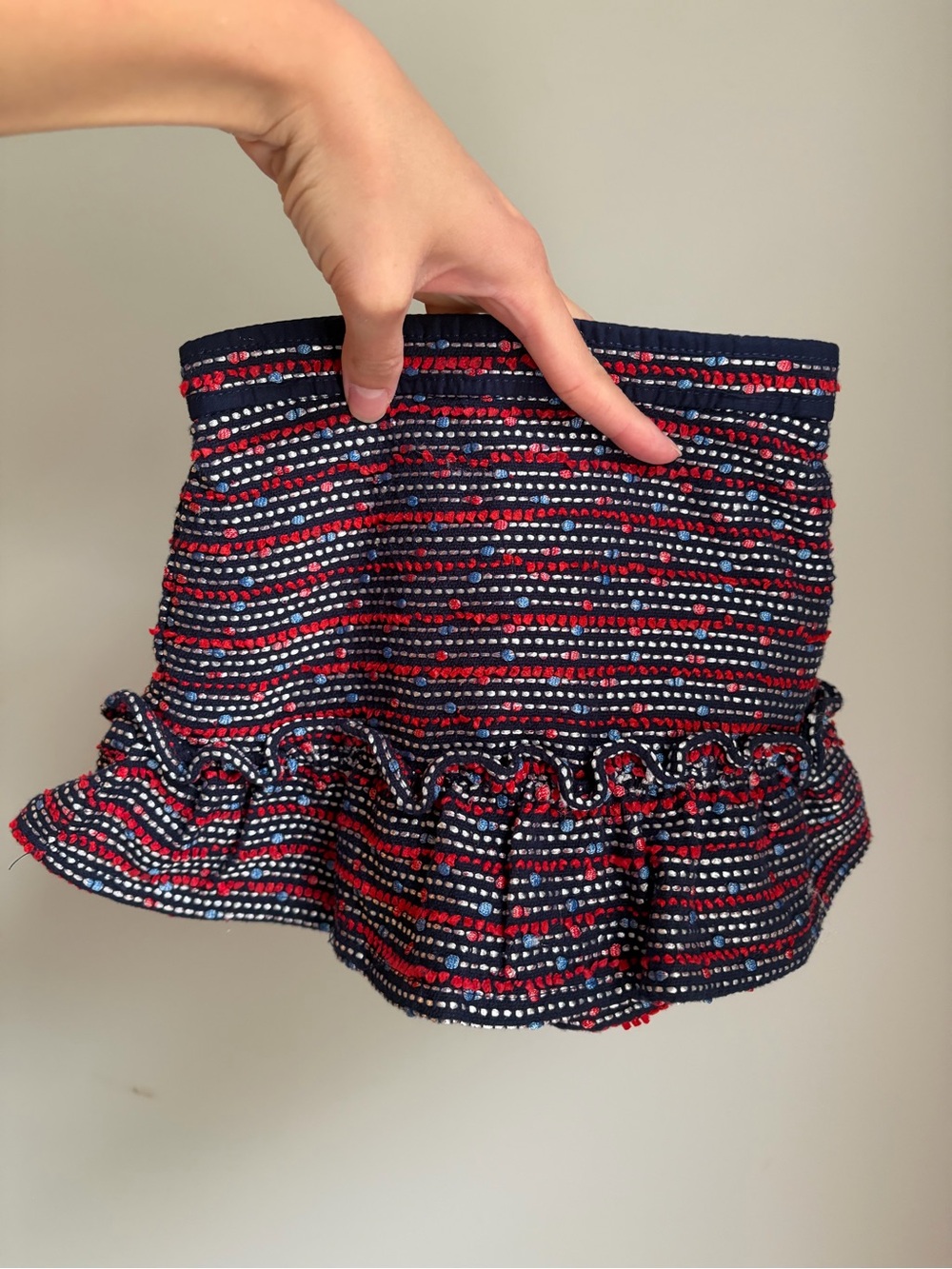 Janie and Jack tweed ruffled hem skirt 6-12 mo